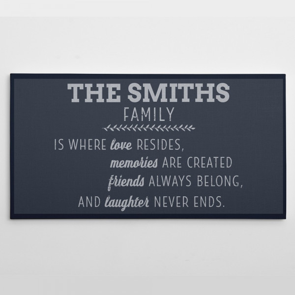 Family Is Where Love Resides Custom Canvas Print