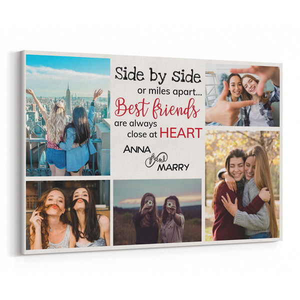 Personalized We'll Be Friends Until We're Old Canvas, Custom Photo Best Friend Gifts Funny Gifts For Best Friend 1 800x800