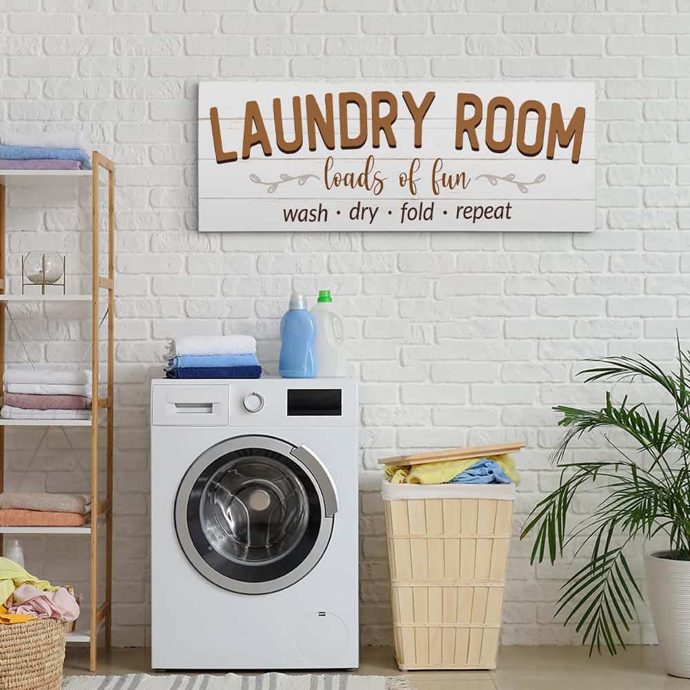 “Loads of Fun” Laundry Room Canvas Sign 365Canvas