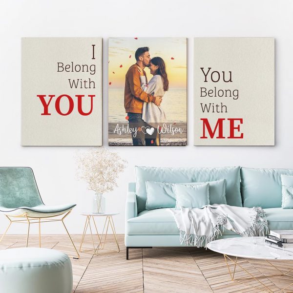 I Belong With You, You Belong With Me Split Canvas Prints