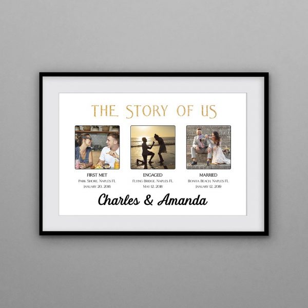 The Story Of Us Custom Photo Framed Print