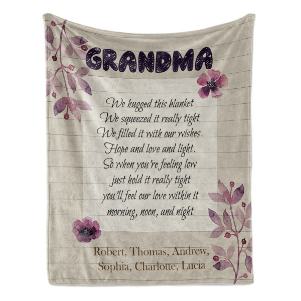 Personalized Blankets For Grandma 365Canvas