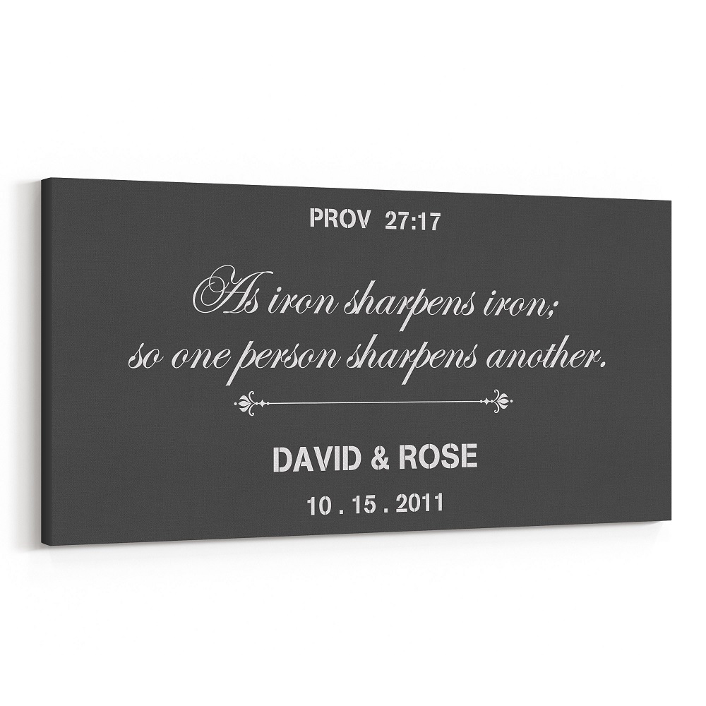 10th Anniversary ‘As Iron Sharpens Iron’ Custom Canvas