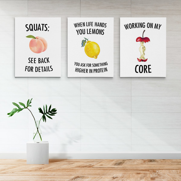 Funny Gym Quotes Canvas Prints