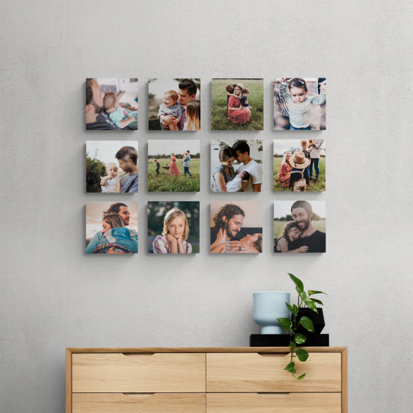 Custom Photo Tiles - Stickable & Repositionable Wall Art - Damage-Free Prints (No Nails Needed)
