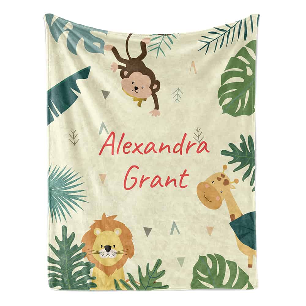 Jungle Animals Baby Blanket 365Canvas