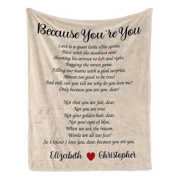 Anniversary Blankets Personalized Couple Blankets 365Canvas