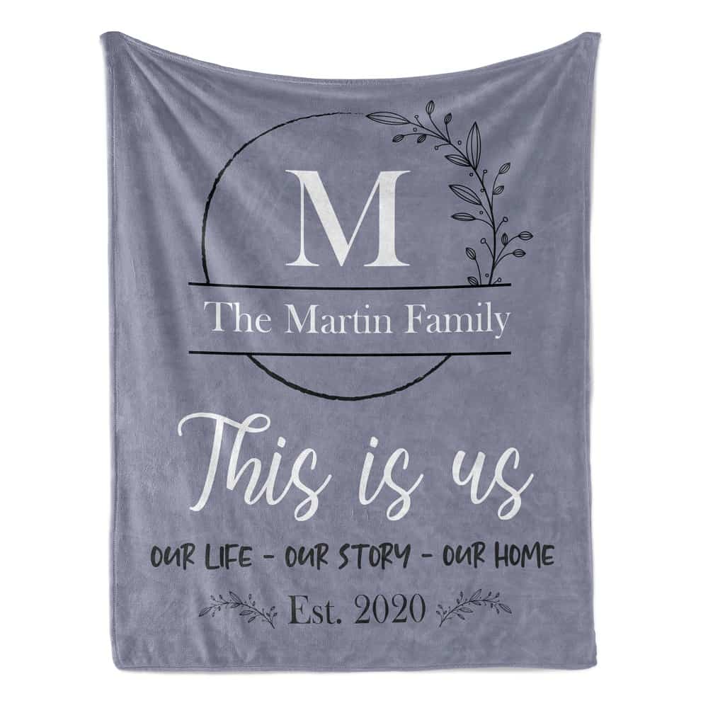 “This is Us” Personalized Family Throw Blanket 365Canvas