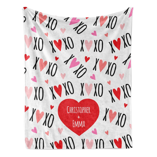 Valentine's Day Blankets Custom Blankets for Couple 365Canvas