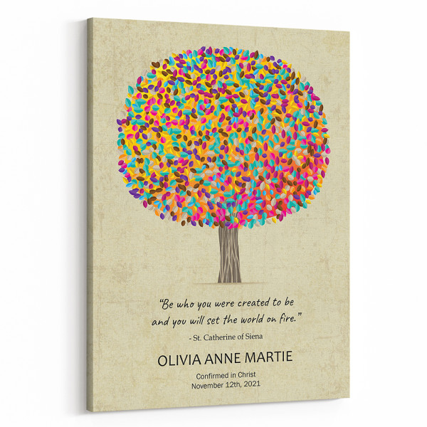 “Be Who You Were Created To Be” Gift For Goddaughter Canvas Print