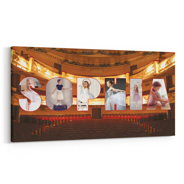 "Dance is the Hidden Language of the Soul" Letter Photo Canvas Print