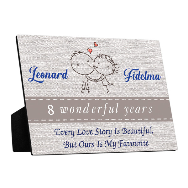 Every Love Story Is Beautiful But Ours Is My Favorite Desktop Plaque