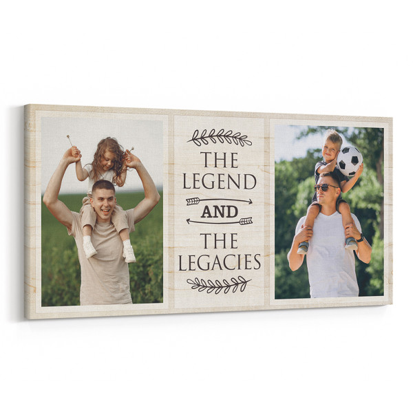 The Legend and The Legacies Custom Photo Canvas Print