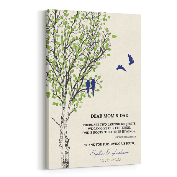 There Are Two Lasting Bequests Custom Canvas Print