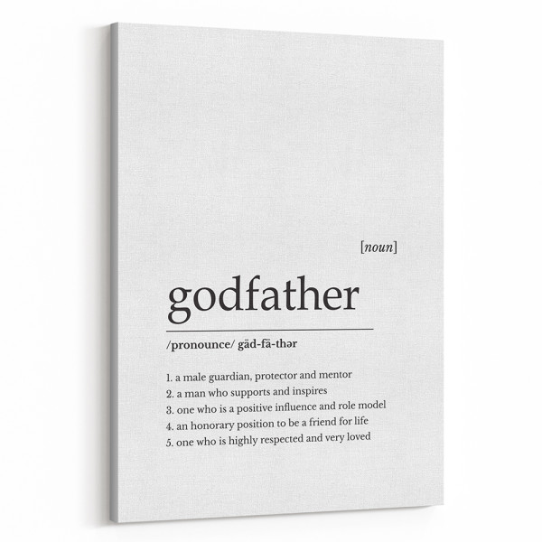 Godfather Definition Canvas Print