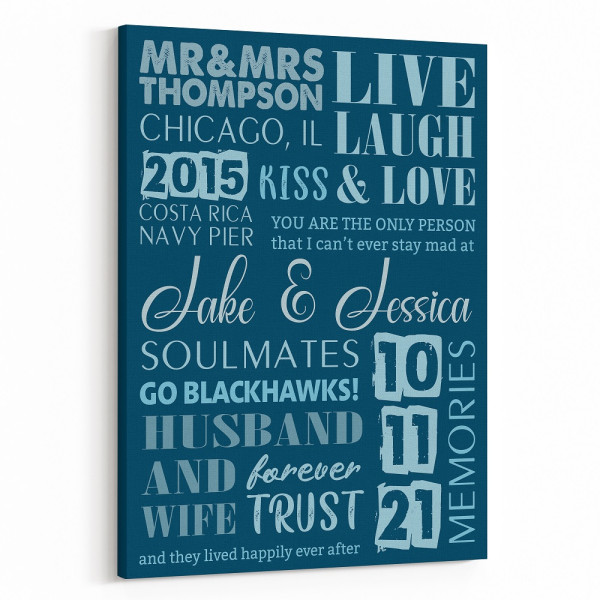 Husband and Wife Canvas Print