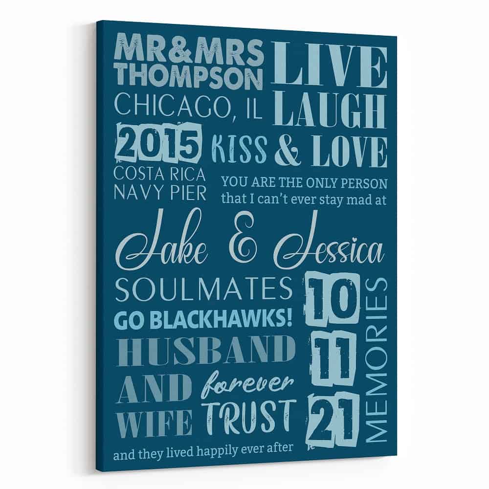 Husband and Wife Canvas Print