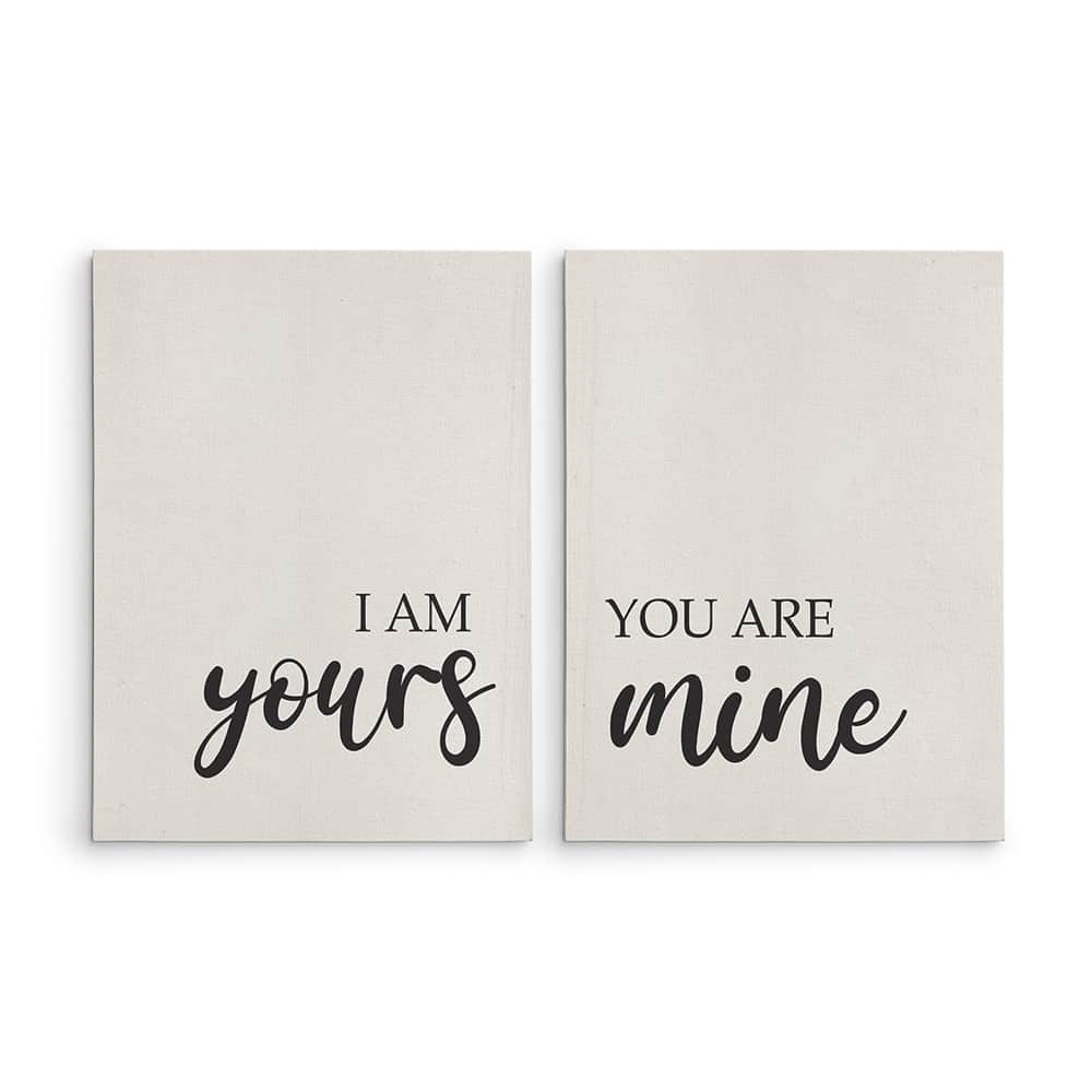 I Am Yours You Are Mine 2 Canvas Prints