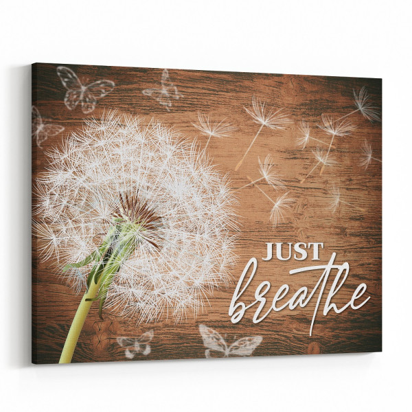 Just Breathe Canvas Wall Art