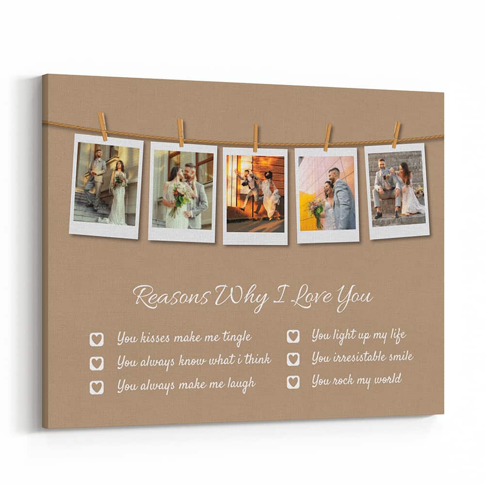 Reasons Why I Love You Photo Collage Canvas Print 365Canvas