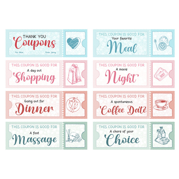 Free Printable Personalized Coupon for Mom Digital File