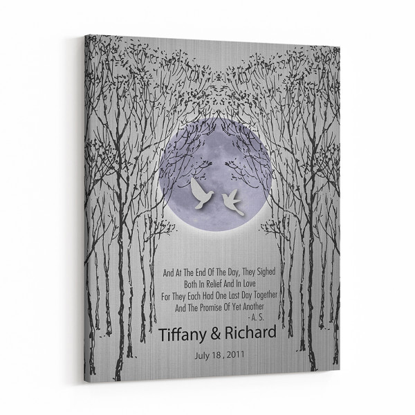 10th Anniversary Tin Full Moon Custom Canvas Prints