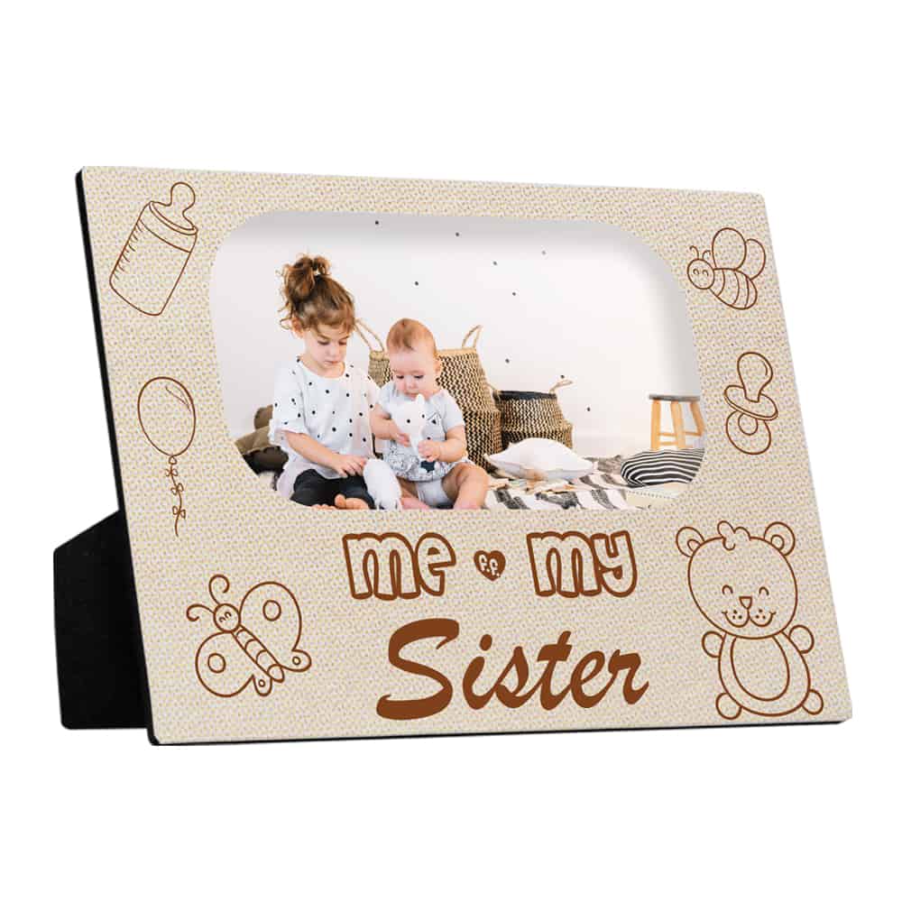 Baby And Big Sister Big Brother Desktop Photo Plaque 365Canvas