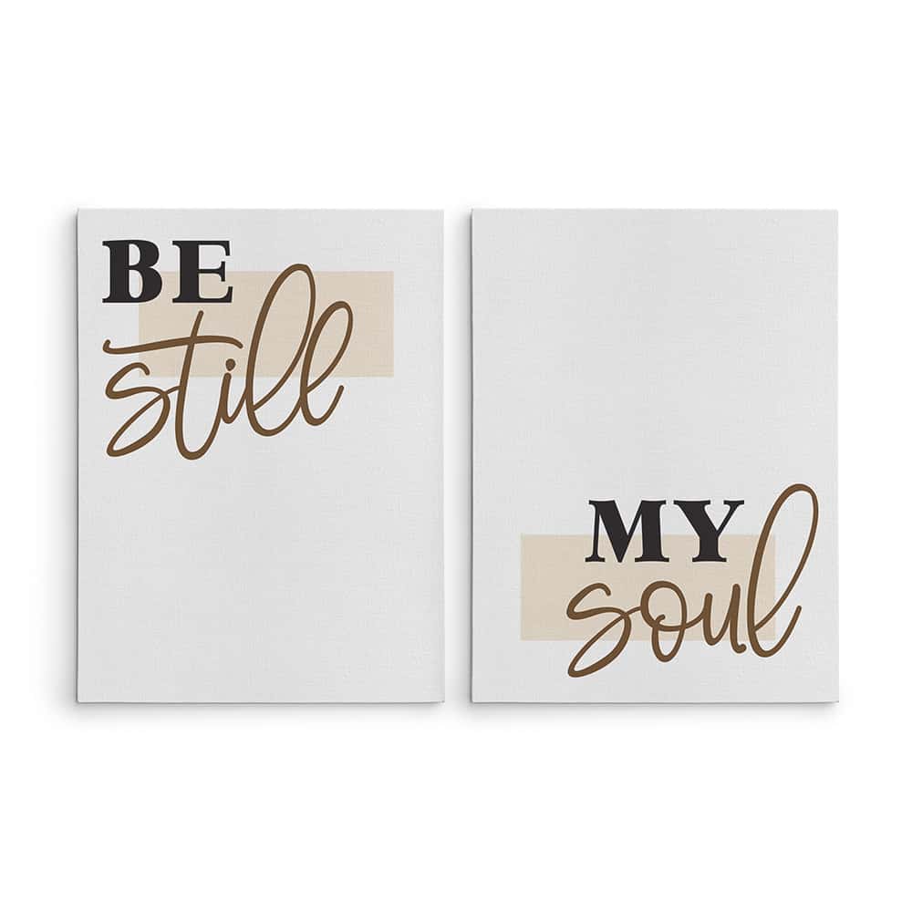 Be Still My Soul Canvas Print – Set of Two