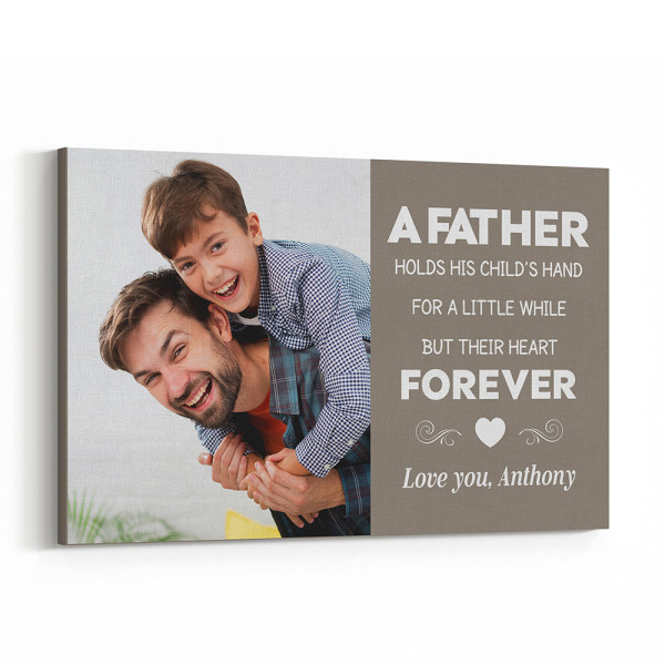 Father’s Day Custom Photo Canvas Print
