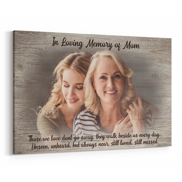 In Loving Memory Custom Photo and Text Canvas Print
