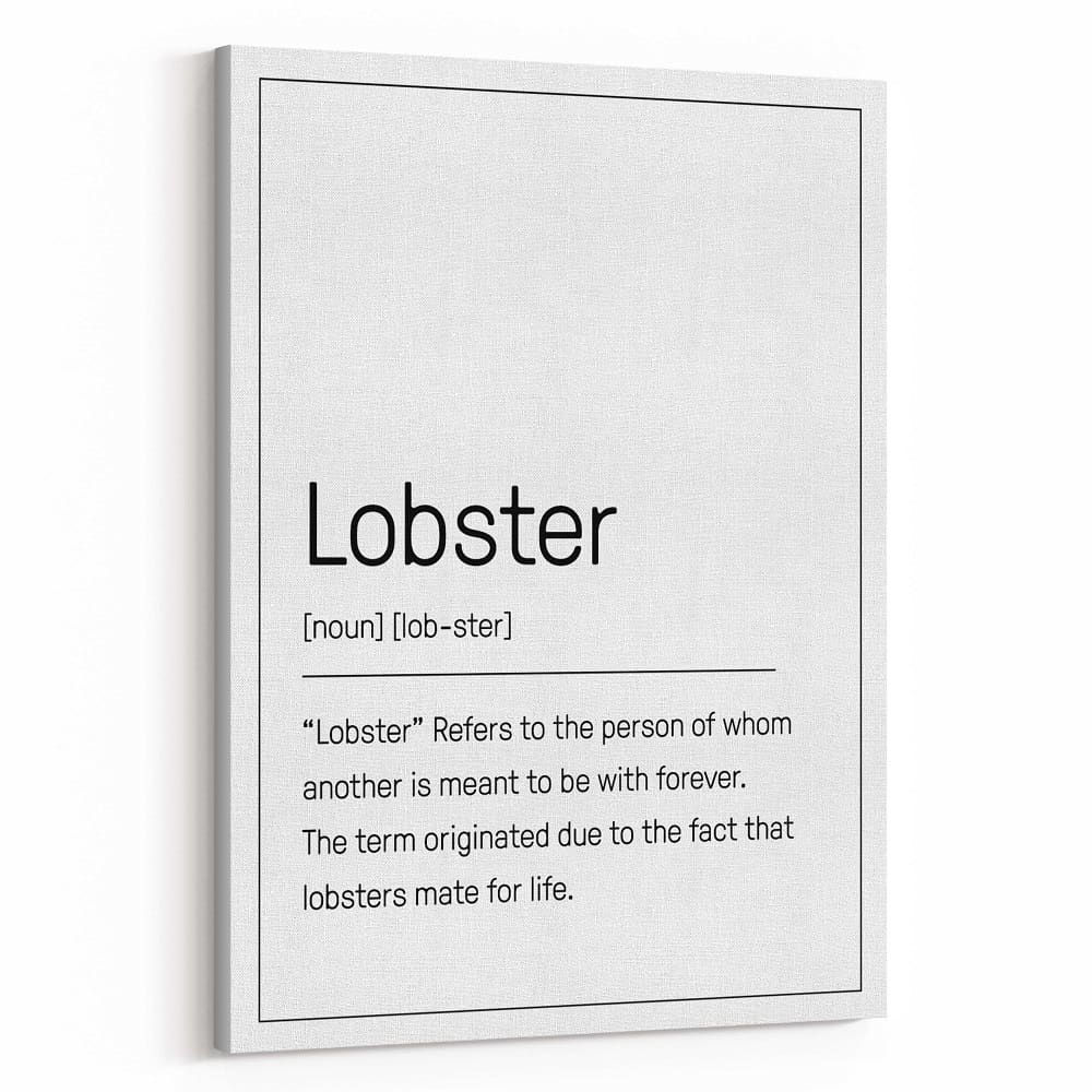 Lobster Definition Canvas Print 365Canvas