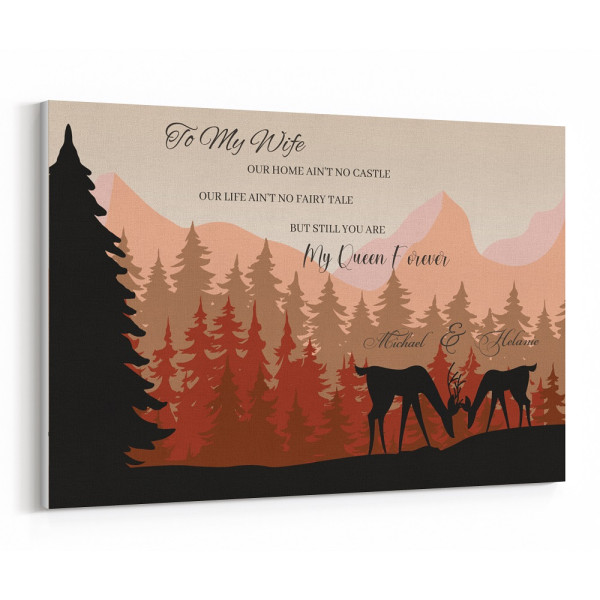 Our Home Ain‘t No Castle, Our Life Ain’t No Fairy Tale Canvas Print