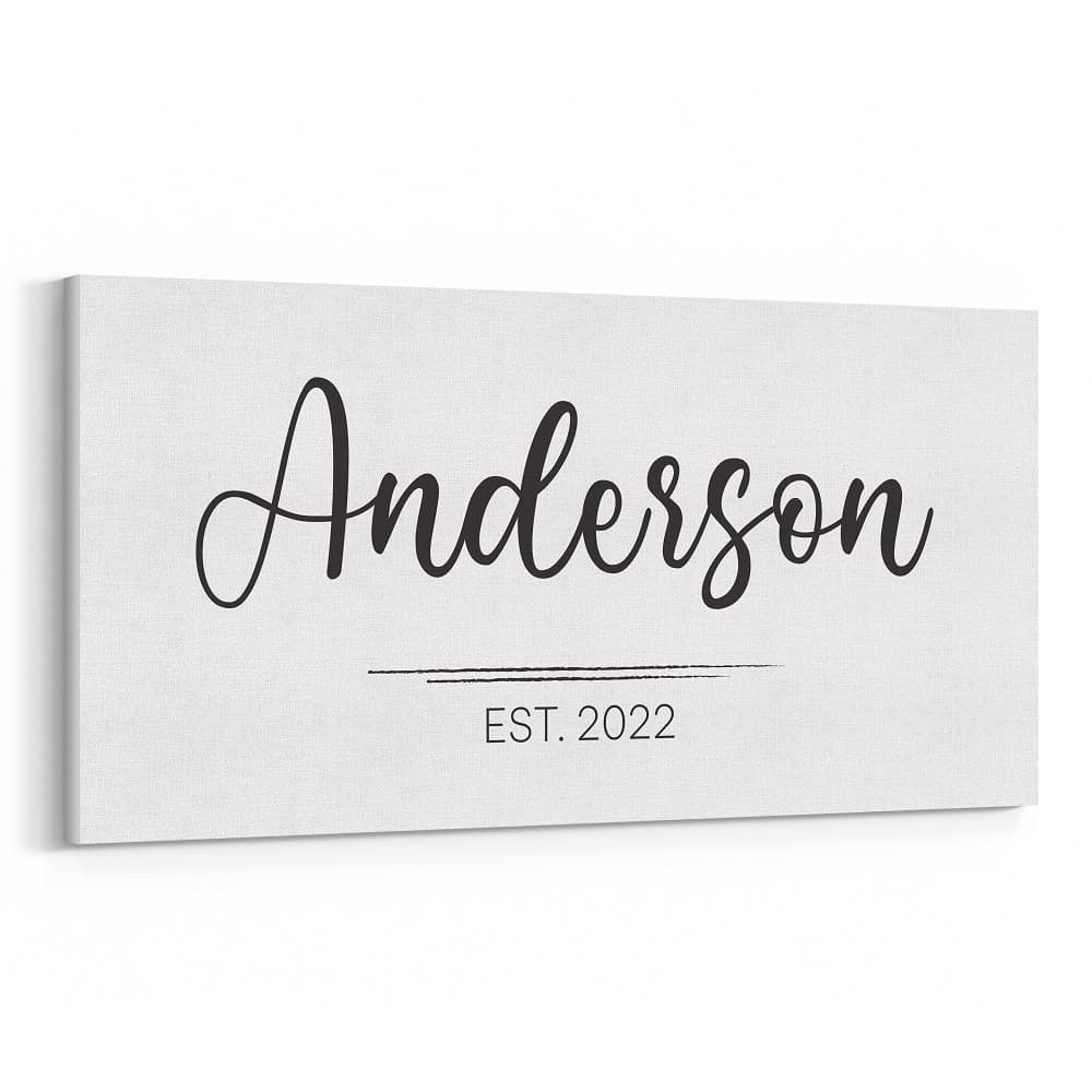 Personalized Family Name Canvas Print