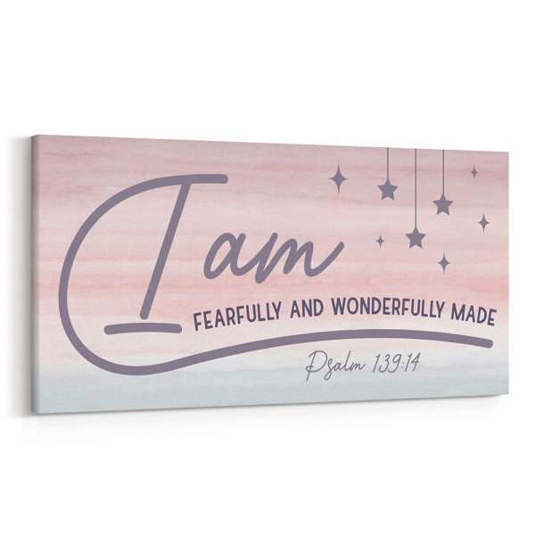 Psalm 139:14 - I Am Fearfully And Wonderfully Made Canvas Print