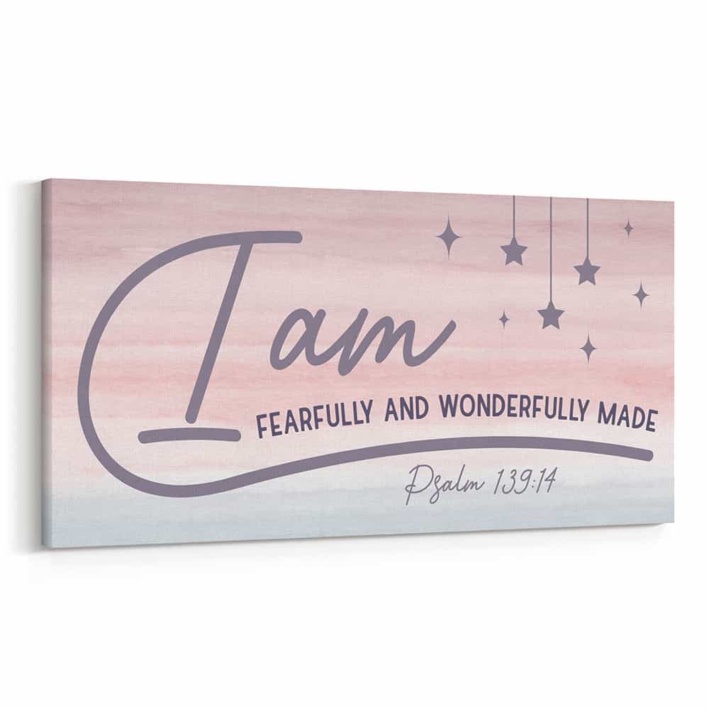 Psalm 139:14 – I Am Fearfully And Wonderfully Made Canvas Print