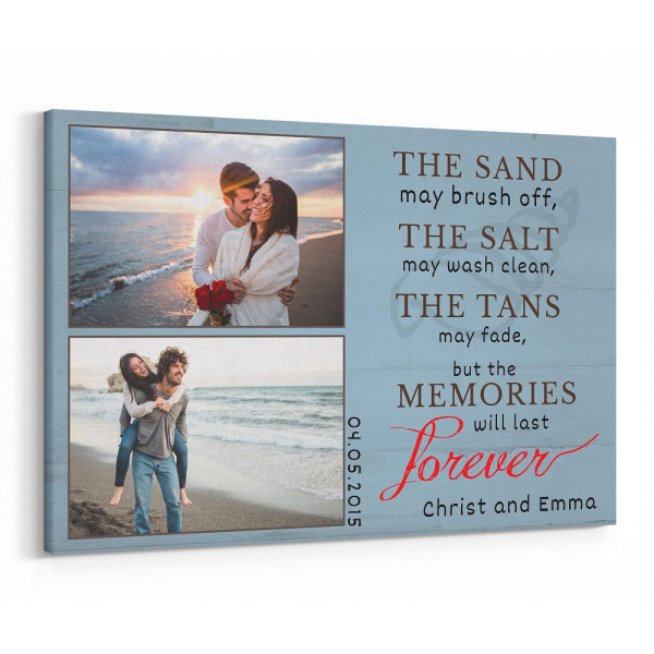The Sand May Brush Off Custom Canvas Print