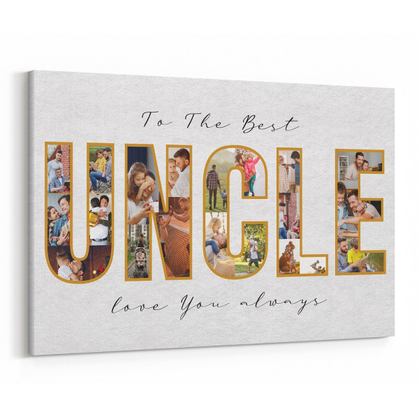 To The Best Uncle Custom Canvas Print