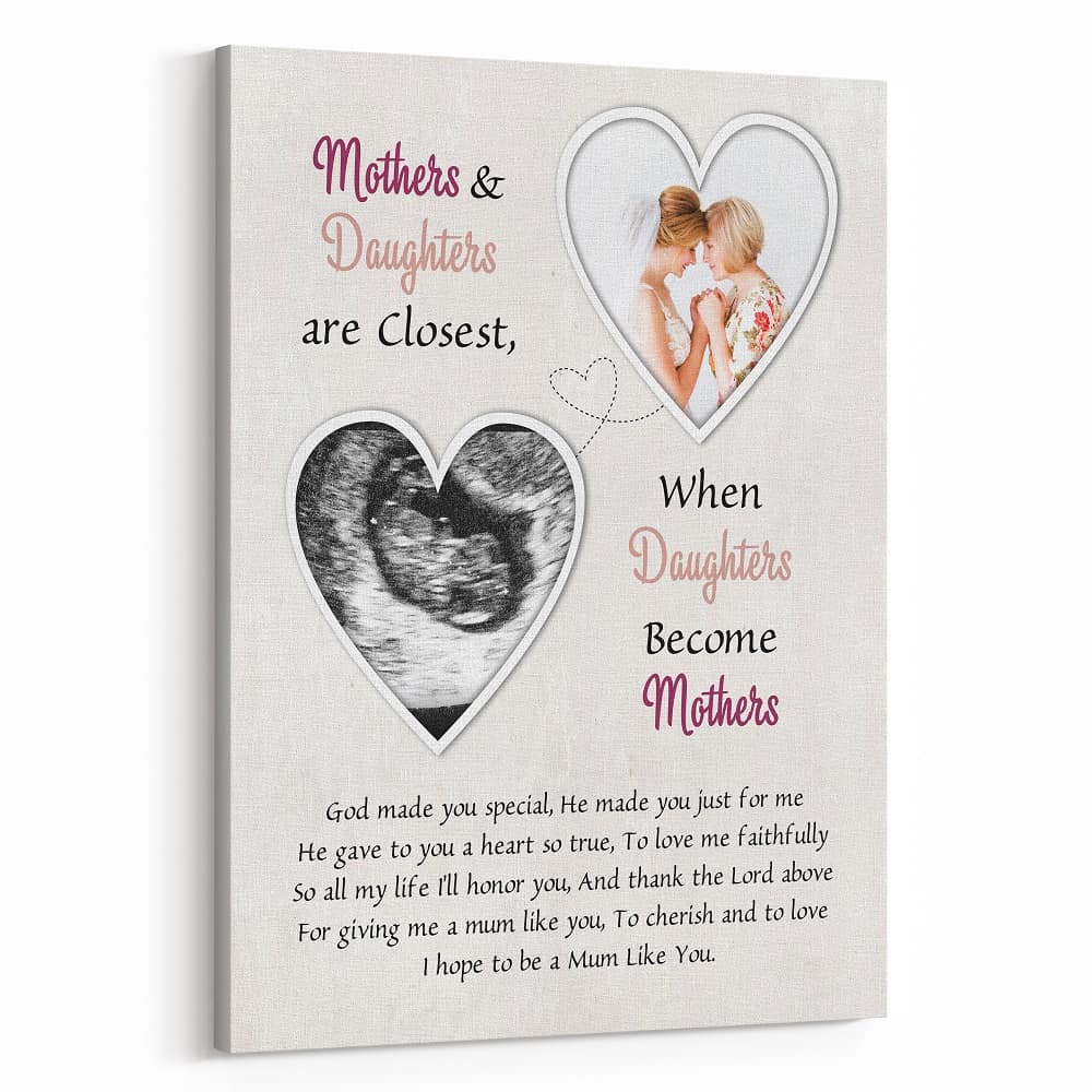 When Daughters Become Mothers Custom Canvas Print
