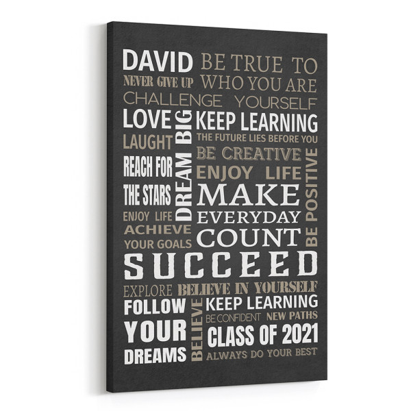 Dream Big Graduation Custom Canvas