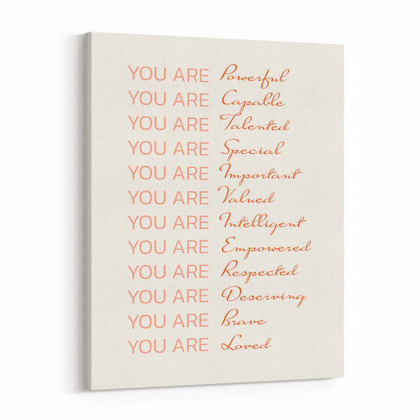 Empowered Women Poster You Are Fabulous Canvas Print
