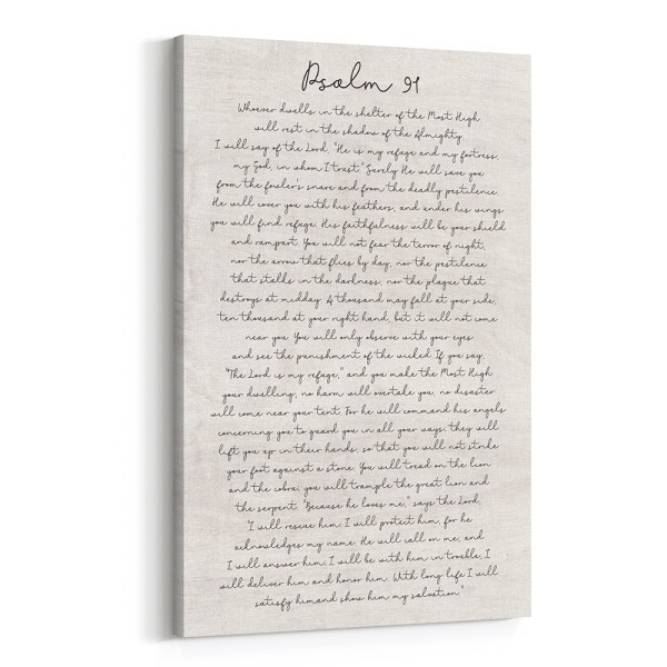 Psalm 91 Canvas Print
