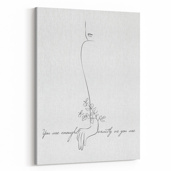 You Are Enough Exactly As You Are Canvas Print