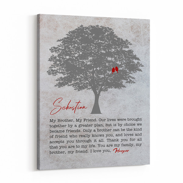 You Are My Family My Brother My Friend Canvas Print