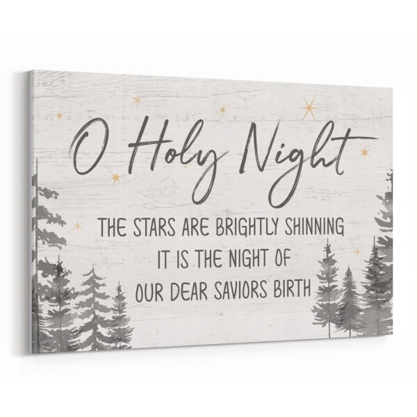 O Holy Night Christmas Canvas Print