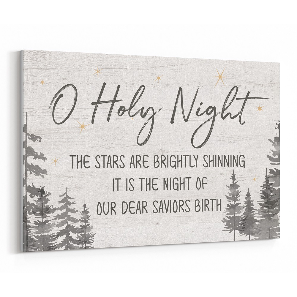 O Holy Night Christmas Canvas Print