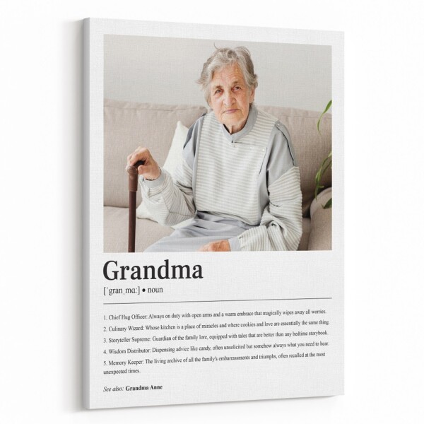 Grandma Definition Canvas Print