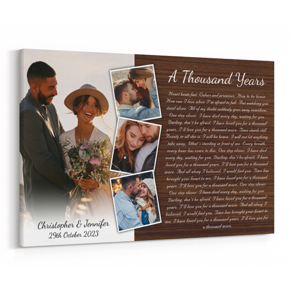 Personalize Song Name And Text Canvas Print