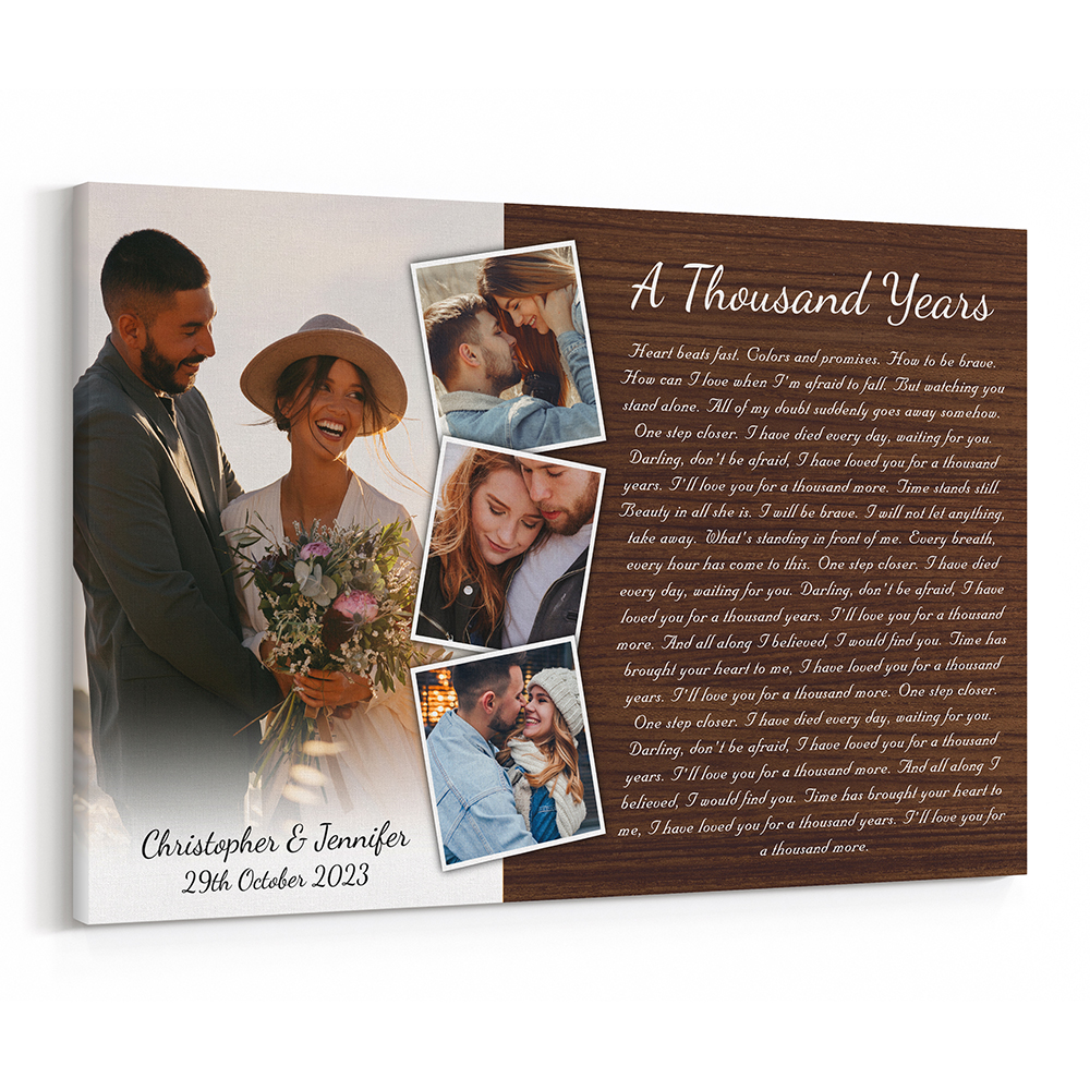 Personalize Song Name And Text Canvas Print