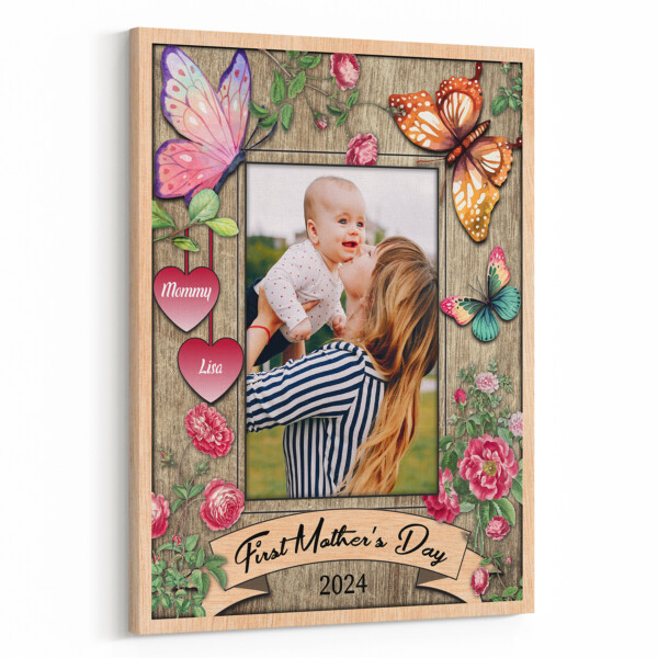 First Mother‘s Day Custom Canvas Print