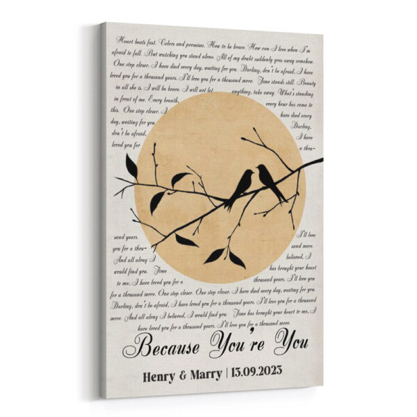 Soft Lemon: 2024 Trending Color Song Lyrics Canvas